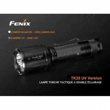 TK25 UV Version - Lampe tactique LED&UV - 1000 lumens