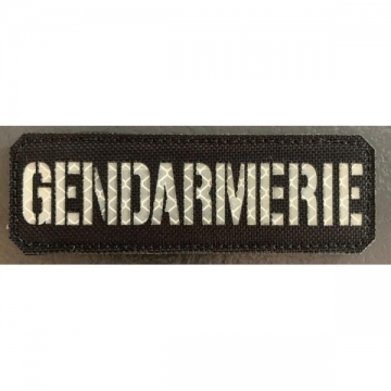 Bande Gendarmerie Cordura Noir - Reflekt White Grand Modèle