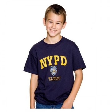 TEE SHIRT ENFANT NYPD NAVY JAUNE