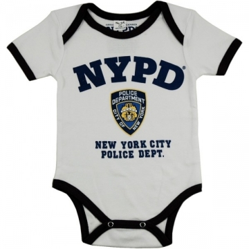 BODY MANCHE COURTE NYPD WHITE BI COLOR