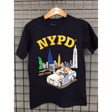 TEE-SHIRT KIDS NAVY NYPD VILLE & POLICIER