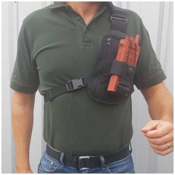 Harnais poitrine porte radio Police en cordura - 