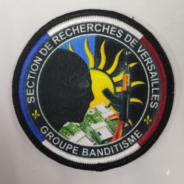 Ecusson Brodé Sublimé Groupe Banditisme 