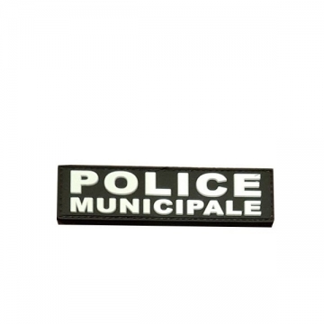 Barrette POLICE MUNICIPALE Blanc