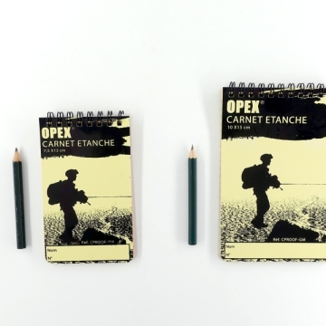 CARNET ÉTANCHE AVEC CRAYON