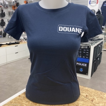 TEE SHIRT DOUANE MARINE FEMME