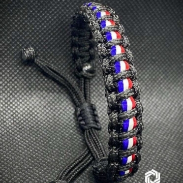 Bracelet Patriote petit modèle Noir v3