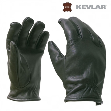 GANTS CUIR KEVLAR ANTI COUPURE