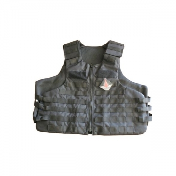 Gilet d'intervention Molle porte plaques noir Taille S