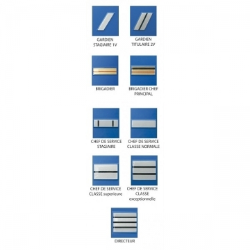 POLICE MUNICIPALE - GRADE DE POITRINE PLASTIFIE