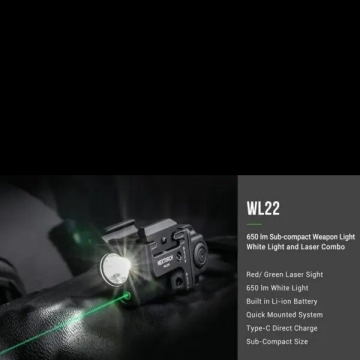 Lampe Arme 650 Lumens Laser Rouge