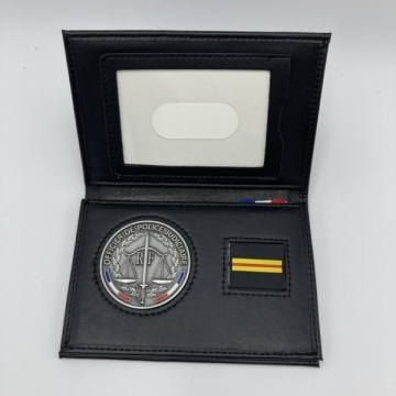 PORTE CARTE MEDAILLE OPJ + GRADE - 3 VOLETS