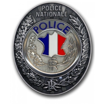 PLAQUE POLICE FRANCAISE
