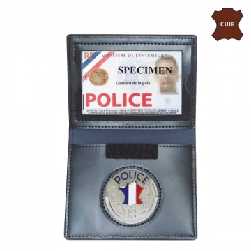 PORTE CARTE POLICE 3 VOLETS