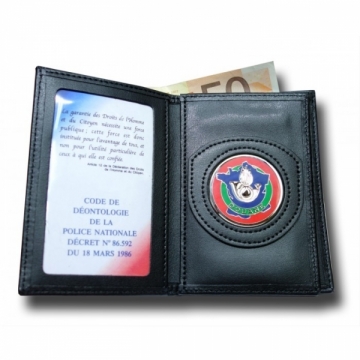 PORTE CARTE ADMINISTRATIF 3 VOLETS GRANDE CARTE + MEDAILLE