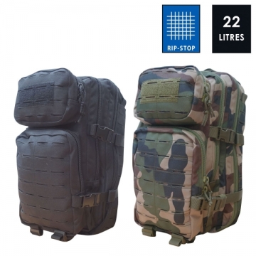 SAC A DOS ASSAULT PACK AVEC SYSTEME MOLLE DECOUPE LASER 22L