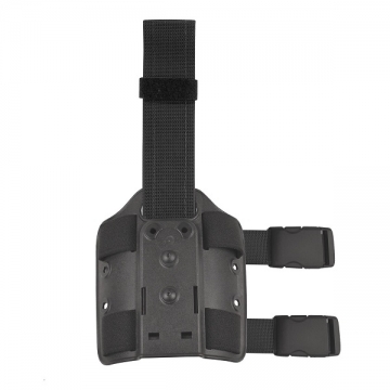 PLAQUE DE CUISSE SEULE SAFARILAND - DOUBLE STRAP - NOIR