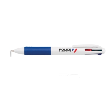 STYLO 4 COULEURS POLICE NATIONALE