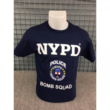 TEE-SHIRT NYPD BOMB SQUAD NAVY