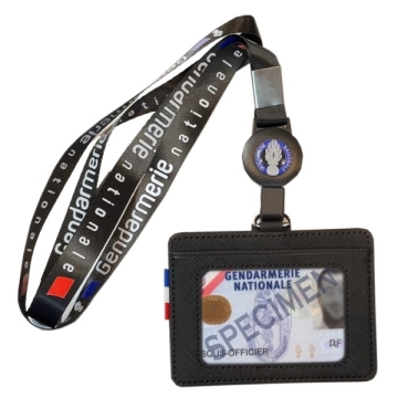 Porte Carte TDC enrouleur GENDARMERIE