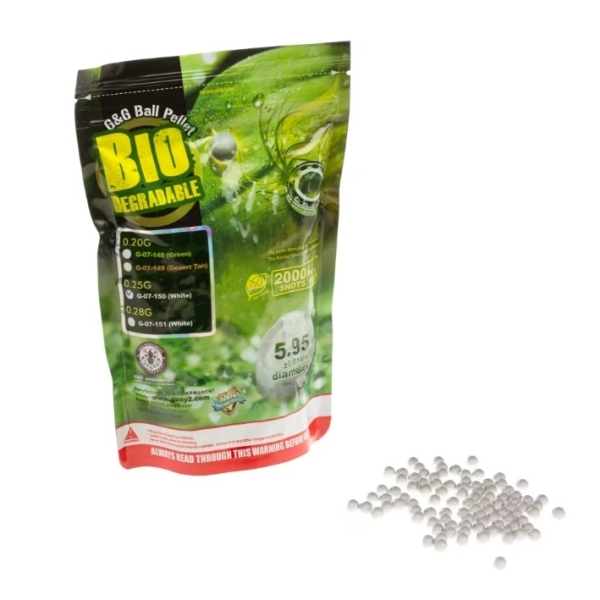 Billes Airsoft 0.25 bio Precision BBs 2000rds