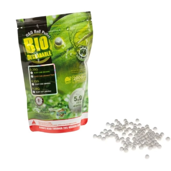 Billes Airsoft 0.28g bio BBs 2000rds