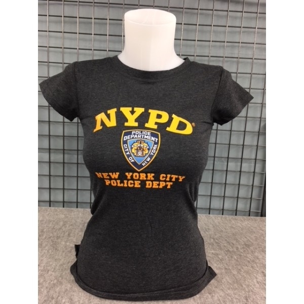 TEE-SHIRT LADY NYPD COL ROND