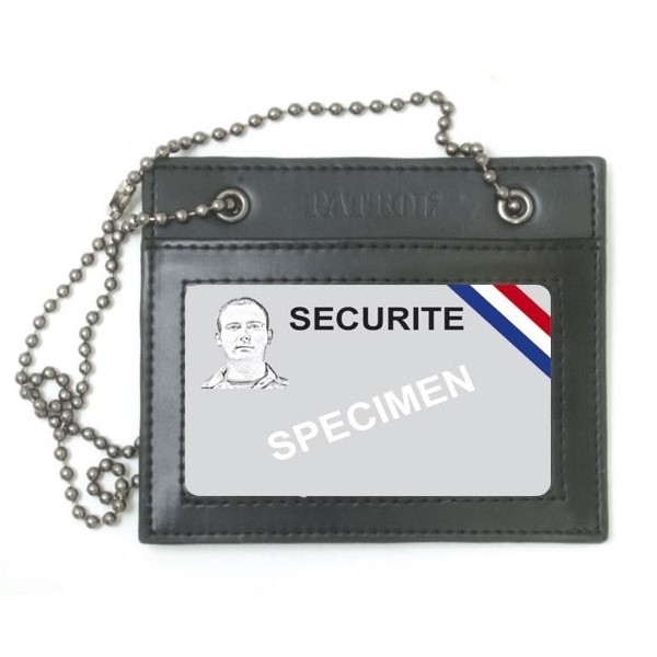 Porte Carte en cuir avec chaine