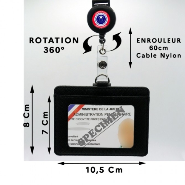 Porte Carte TDC enrouleur ADM PENITENTIAIRE
